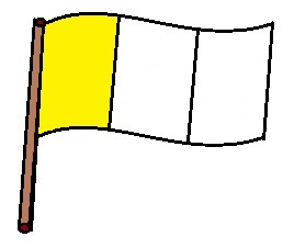 Vlajka se žlutým pruhem vlevo